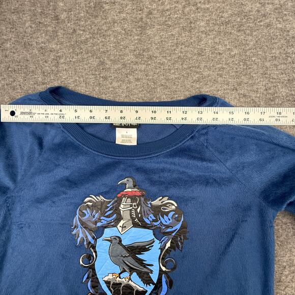 Harry Potter Ravenclaw Fleece Sweatshirt Women's Small Blue Wizarding World - Picture 6 of 9